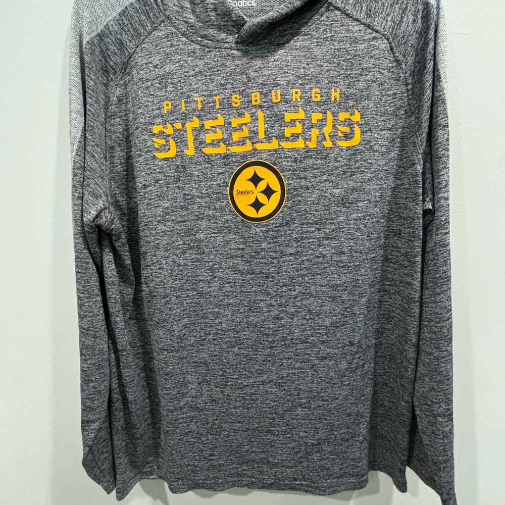 Fanatics Gray Pittsburgh Steelers Long Sleeve Tee